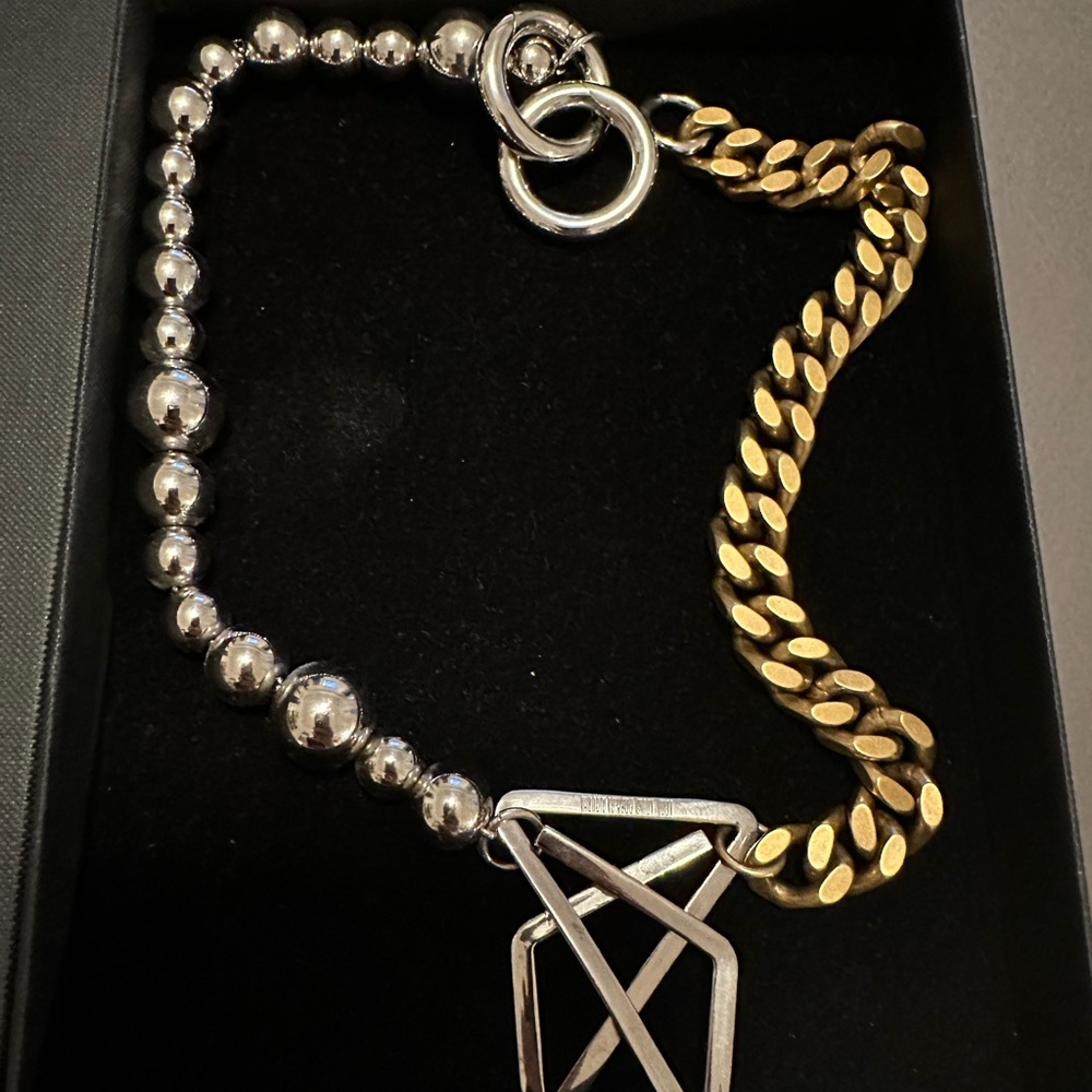 Louis Gabriel Nouchi LGN ASYMMETRICAL NECKLACE WITH PAPER CLIP